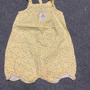 Floral Baby Girl Overall Shorts